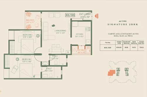 Rahul Downtown 2 bhk